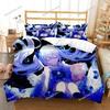 3D Printed Anime Princess Girl Hime Bedding Set Boys Girls Twin Queen Size Duvet Cover Pillowcase Bed Kids Adult Home Textile