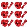 Aluminum Decorative Rivet Screws 6 Pack For Motorcycle Frame Cover Anodized Easy Installation