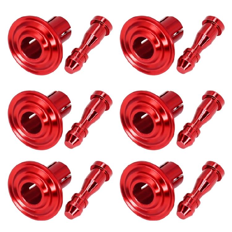 Aluminum Decorative Rivet Screws 6 Pack For Motorcycle Frame Cover Anodized Easy Installation