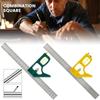 300mm Adjustable Combination Square Angle Ruler Diy Precise Woodworking Ruler Carpenter Tools Stainless Steel Measuring Tools