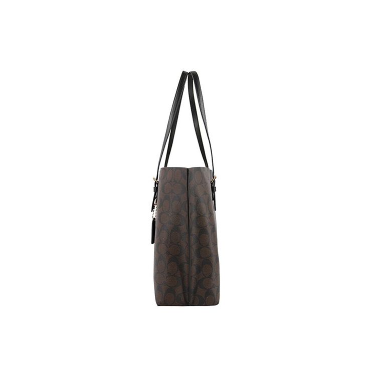 Coach Mollie Vintage Commuter Leather Tote Bag Women Tote Dark-Brown 1665-IMAA8