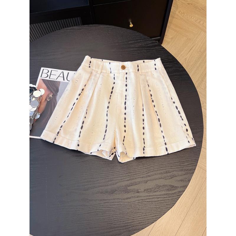 

Women s Striped Linen Casual Wide-Leg Shorts - Summer 2025 Edition 2XL