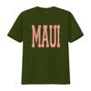 Vintage Distressed Maui Bold Letter Print Casual Streetwear T Shirt vintage Washed Stylish designer clothes Versatile