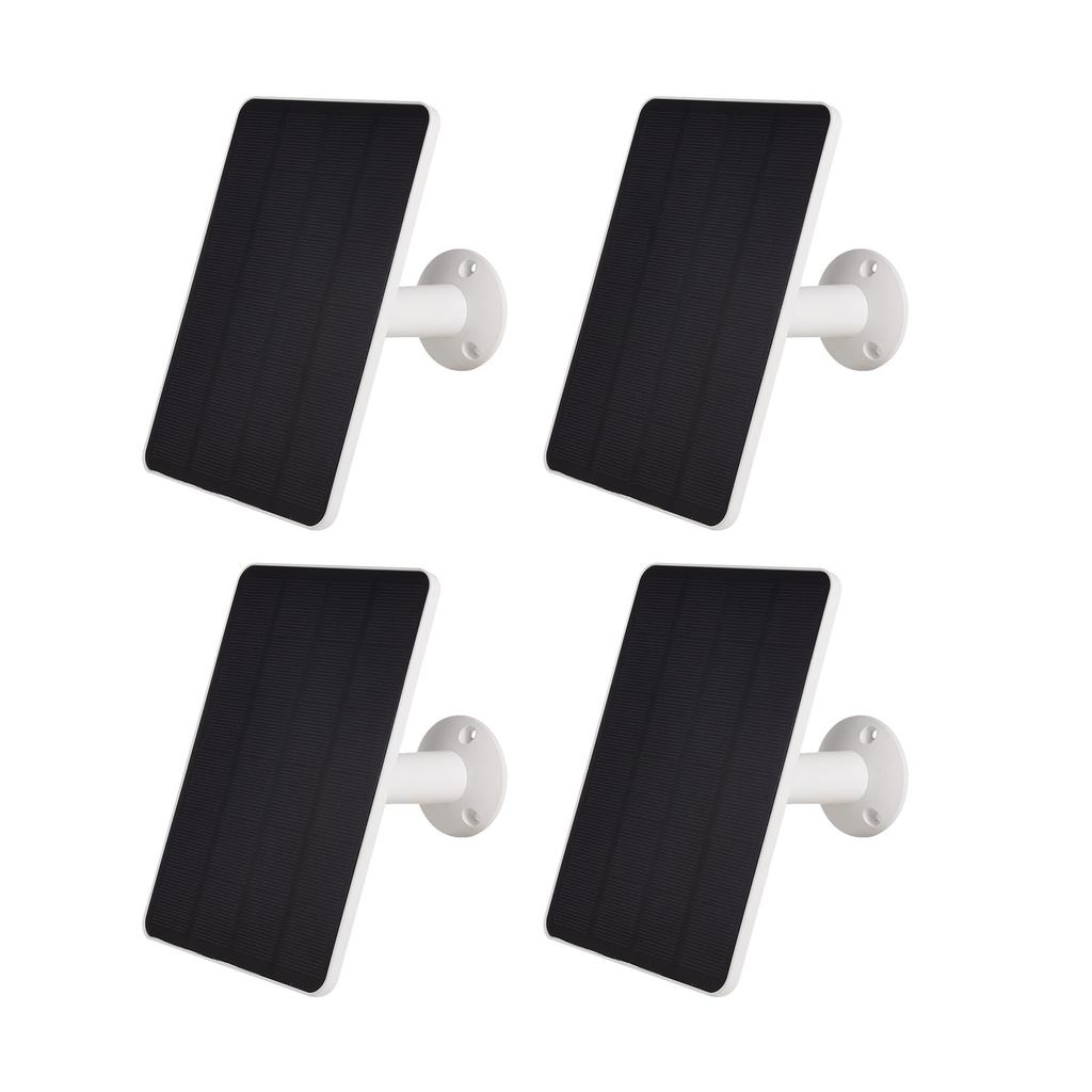 4PCS Solar Panel Charger Fits for Arlo Pro 6 6 XL, 6V 5W High Efficiency Solar Panels, IP65 Weatherproof, 9.8ft Cable,