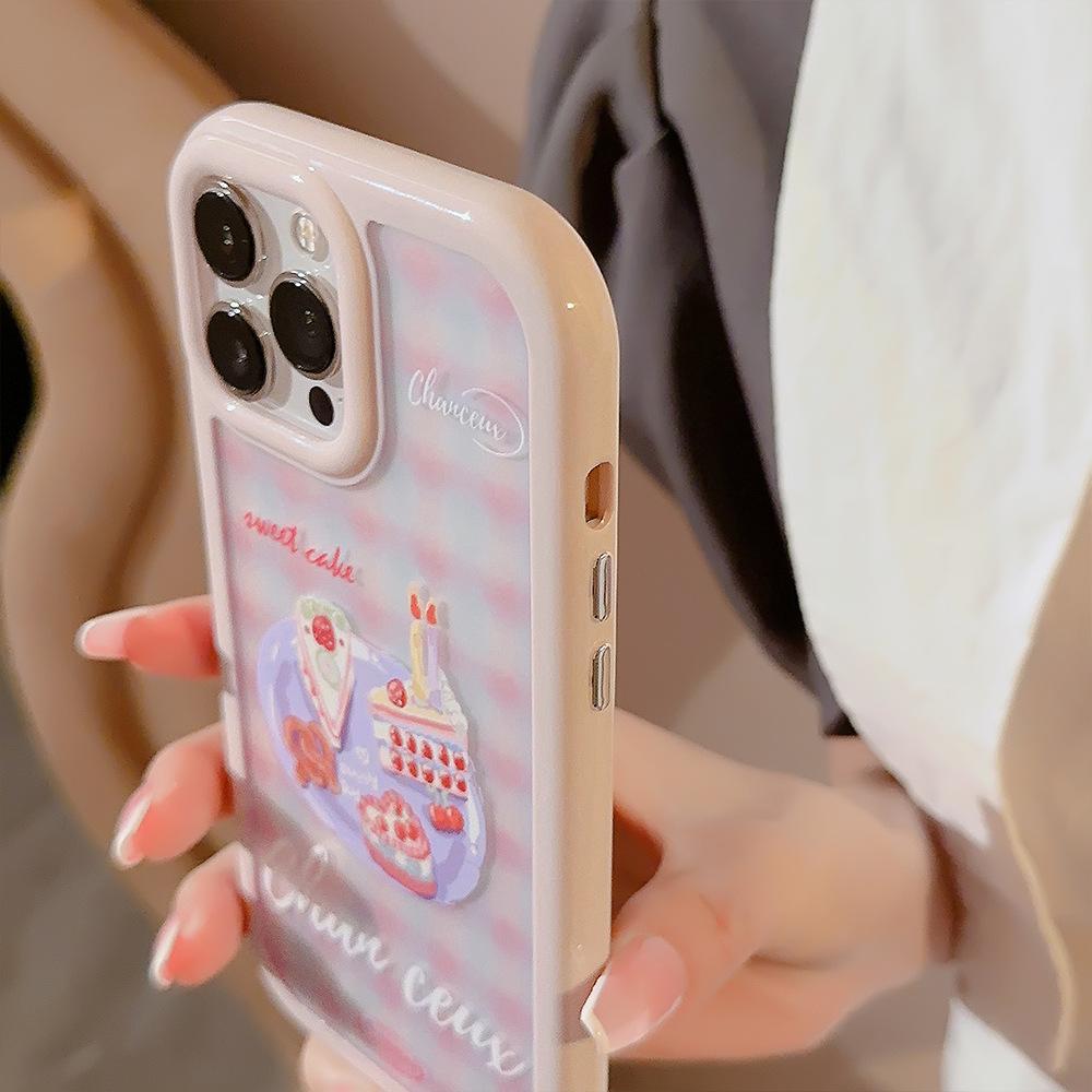 Dessert Cake Stand 14ProMax Mobile Case Apple 13 Applicable To IPhone 15 Gentle Niche 16 Hard