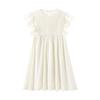 Platycodon embroidered small flying sleeve dress women's summer temperament thin niche doll skirt