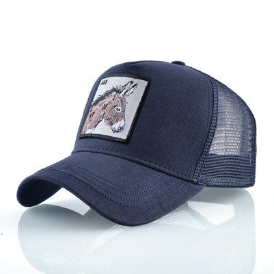 Trucker Fashionable Trendy Caps With Embroidery Animals Patch Four Seasons Adjustable Snapback Baseball Cap For Men Women Adjustable Visor Hat