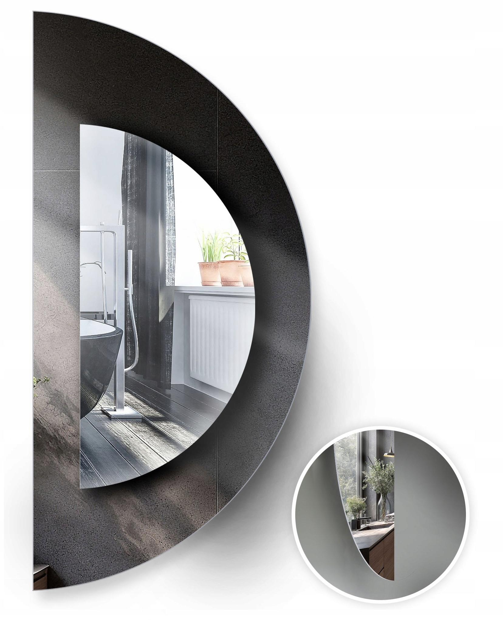 Semicircular Mirror Diameter 120X60 With Beveled