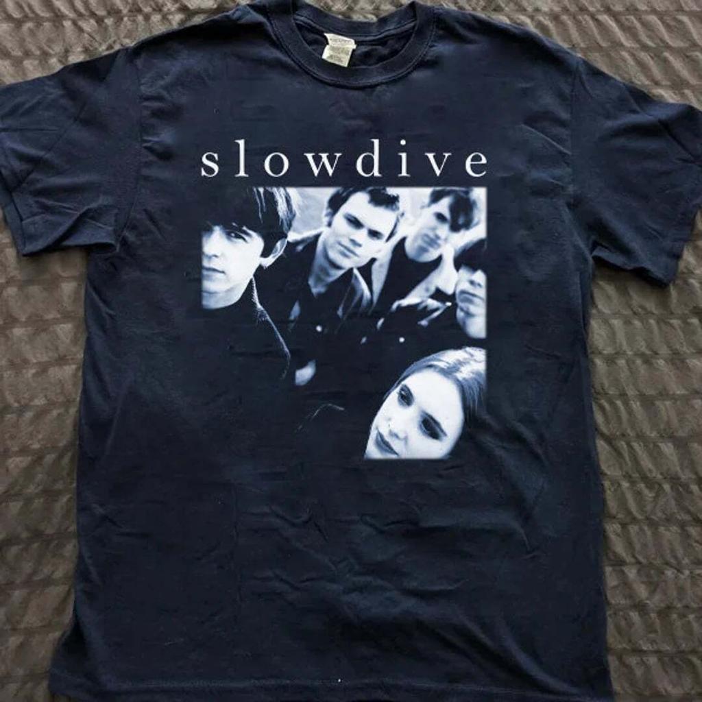 Slowdive Vintage, Vintage 90s Gift For Fan Black All Size Shirt