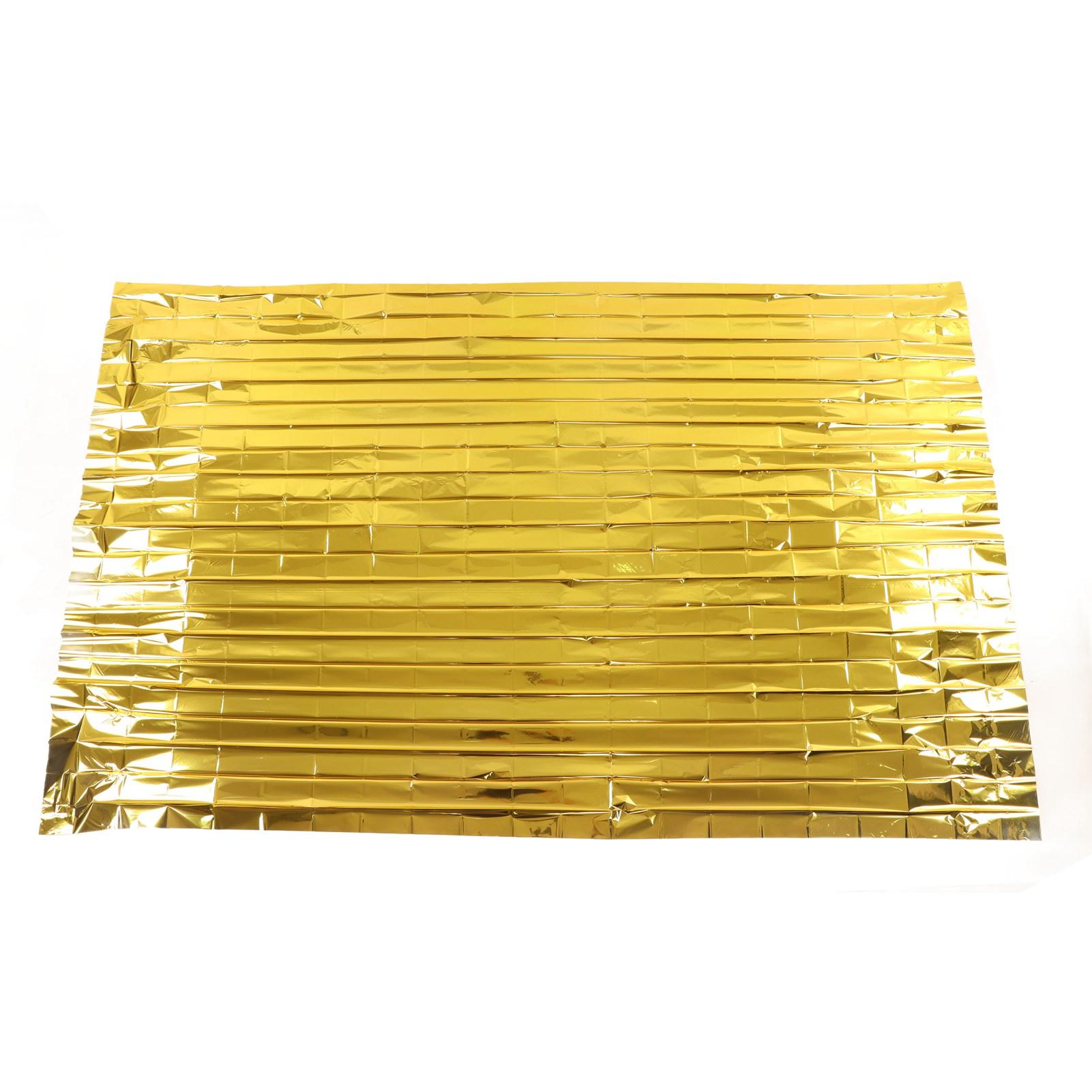 

Одеяло для выживания Спасающее солнцезащитное термоодеяло для улицы Предметы первой необходимости для кемпинга и пеших походов Золото Серебро