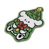Cartoon Christmas Carpet Xmas Tree Shape Non-Slip Backing Bedroom Rug Soft Imitation Cashmere Bed Side Carpets Household Use