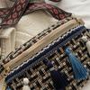 Weave Crossbody Bags Female Tassel Waist Bag Retro Leather Shoulder Packs