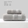 Battilo Cotton Bath Towel Soft Absorbent Face Hand Towels Luxury Hotel Spa Bathroom Towel Solid Beach Towel 2Pcs Bath Towel Set