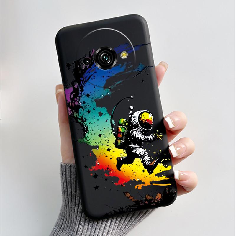 Phone Case For Oukitel C59 Pro Casing Luxury Fashion Butterfly Flower Cellphone Cases Black Jelly Soft Slim Silicone Back Cover