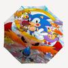 1pc Sonic the Hedgehog Automatic Opening and Closing Umbrella - Lightweight 3-Fold Design, Suitable for Fans, Travel, Daily Use, Interesting Shap