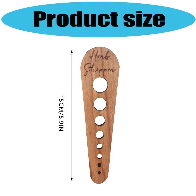 Holz-Gemüseblattentferner Effizientes Werkzeug zum Entfernen von Blattgemüse Ergonomischer Griff Gadget Küchenzubehör