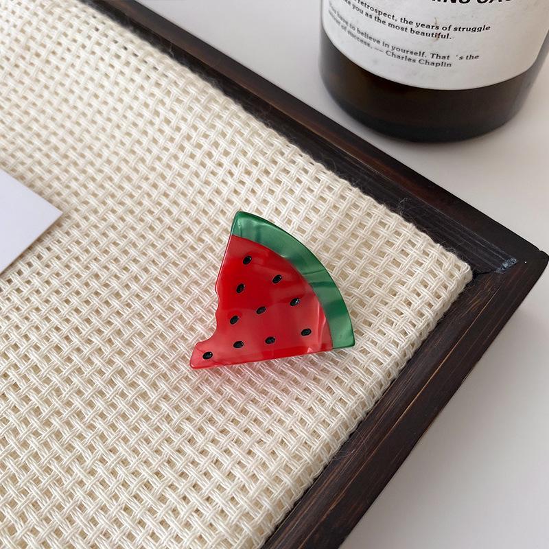 Cute Fruit Mini Hair Clips - Strawberry & Cherry Baby Bang Clips