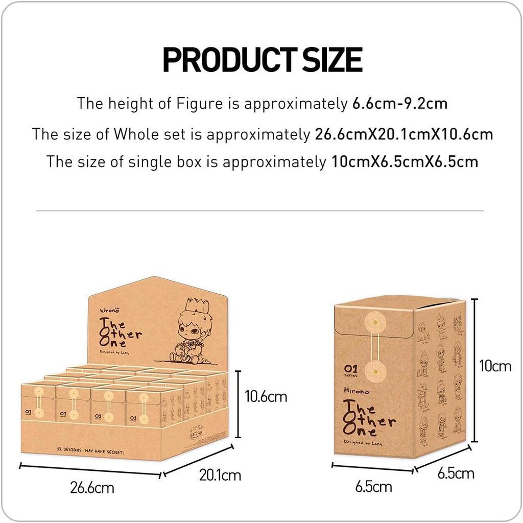 POP MART Hirono The Other One Blind Box Figures, Random Design Box Toys for Modern Home Decor