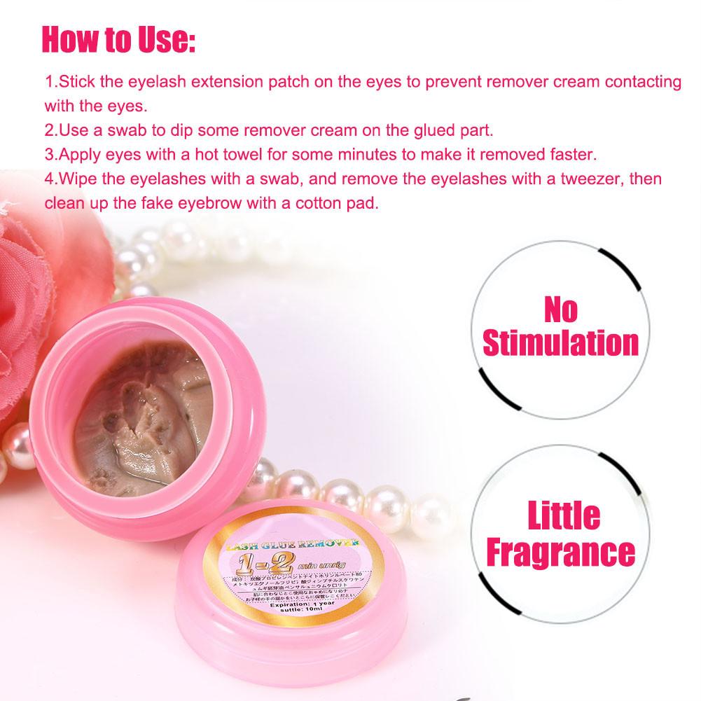 Eyelash Extension Remover Cream Glue Gel Removing Professional False Eyelashes
