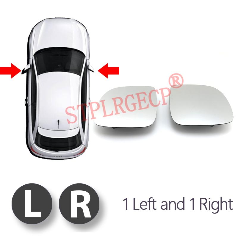 Stplrgecp Passenger Side Driver Side Left Right Door Side Heated Wing Mirror Glass Lens for Volkswagen VW Touareg R50 2007-2010
