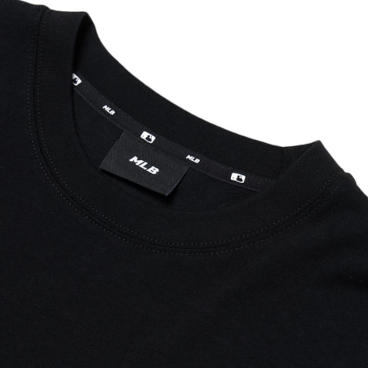 New MLB Base Logo T Shirts Unisex Black 3ATSL0314-50BKS