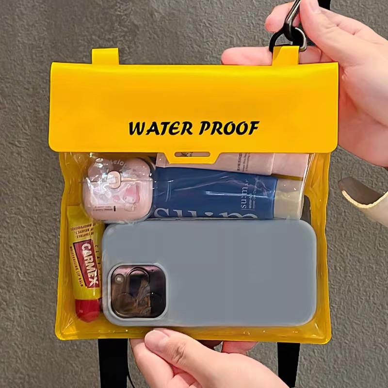 

Large Capacity Waterproof Phone Pouch - Touch Screen Compatible Swimming Bag for Beach, Pool, Outdoor Activities, PVC Waterproof Case