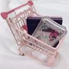 Model Shopping Cart Storage Hollow Toy Trolley Container Creative Desktop Stationery Holder  Office