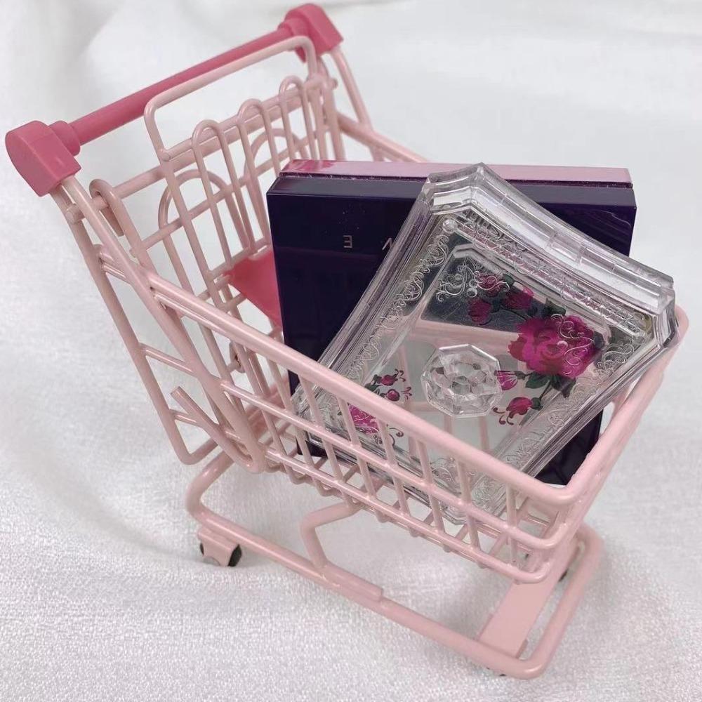 Model Shopping Cart Storage Hollow Toy Trolley Container Creative Desktop Stationery Holder  Office
