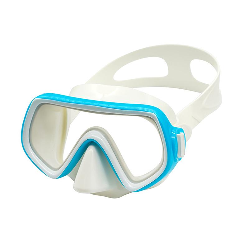 Maschera da Immersione Occhialini da Nuoto Impermeabili Panoramici HD per Adulti Giovani Grembiule in Silicone Antiappannamento con Copri-Naso Attrezzatura da Nuoto