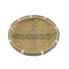 Blue Bamboo Weaving Sieve for Drying Tea, Dried Goods, and Rice - Round Winnowing Basket Tray