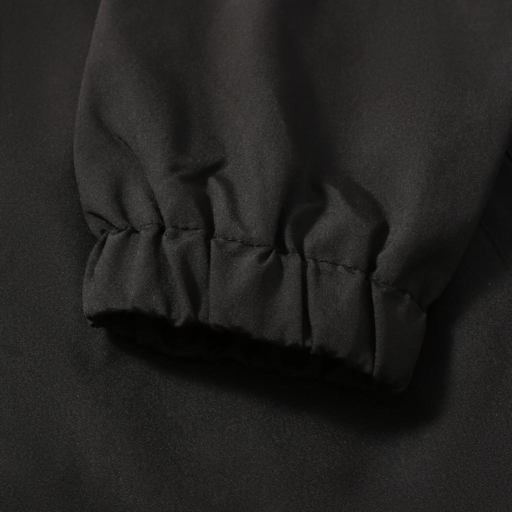 European-American Color Block Men's Stand-Up Collar Jacket - Trendy Autumn/Winter Outerwear