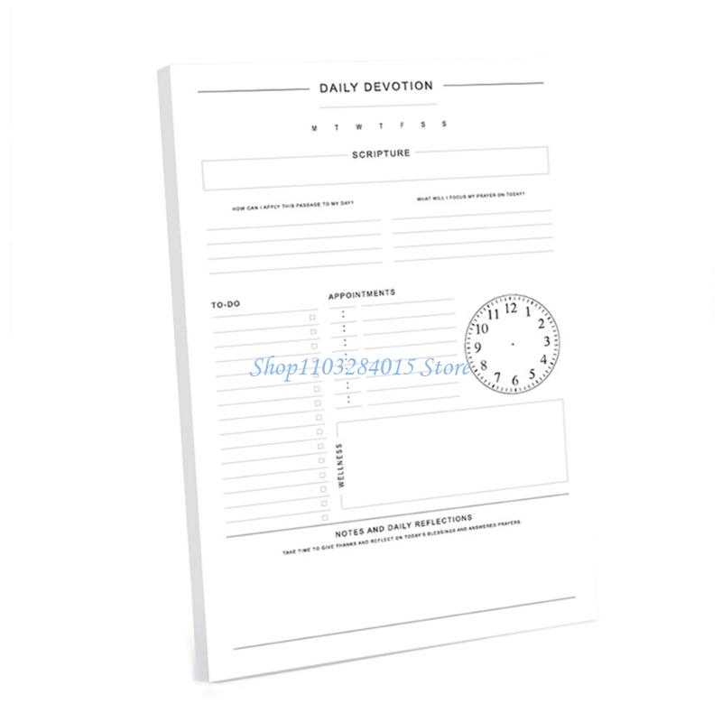 R6FF Daily Plan Tracking Planner with 60 Sheets Professional Workout Reading Meal Planner Journal Daily Planner for Men Women