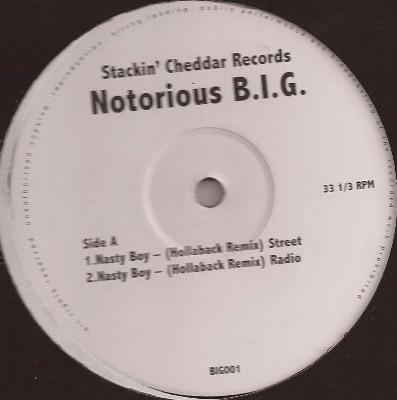 

12inch Record NOTORIOUS B.I.G. FAT JOE DOO WO Nasty Boy BIG001PROMO Stackin Cheddar US Rap HipHopRB Used