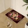 1Pcs Anti Fatigue Kitchen Rugs Vintage Floral  Print Waterproof Non-Slip Thick Cushioned Kitchen Mat Heavy Duty Comfort Standing Mat for Bathroom