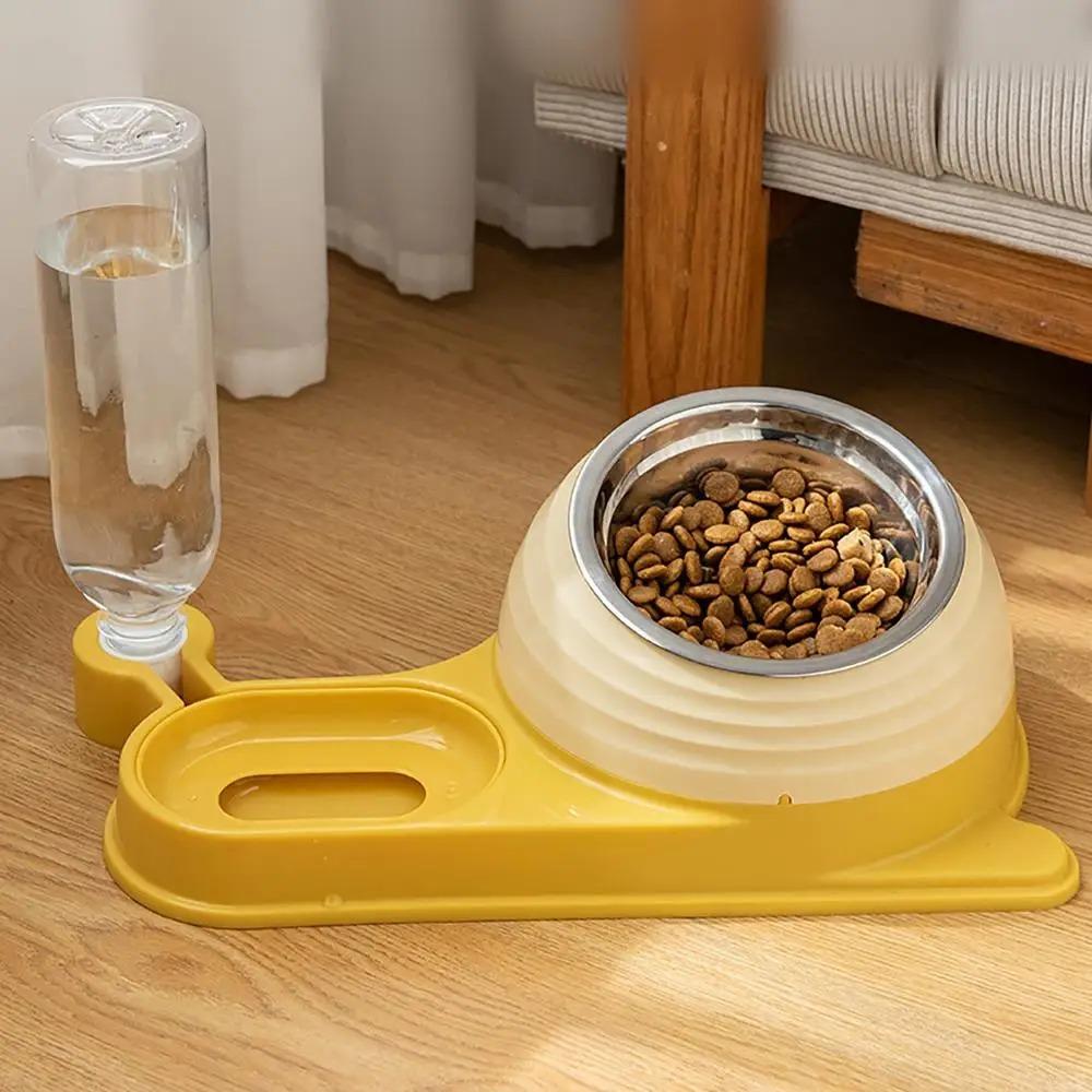 Automatic Feeder Dog Cat Food Bowl With Water Fountain Large Capacity Pet Food Storage Dispenser Container Puppy Pet Accessories