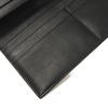 Used 12695 Linen Long Horizontal Wallet 101.79.978 7940 Textured Calfskin Bifold Anagram Embossed Black Men's from