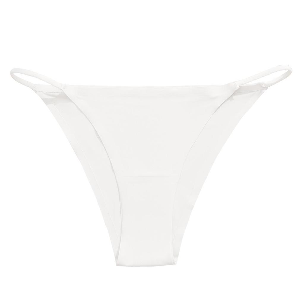 Seamless Low-Waist Ice Silk Thong - Women's Large Size