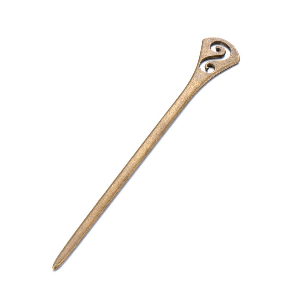 Gebogene Mode Haaraccessoires Styling Werkzeuge Vintage Metallisch Bronze Haarnadeln Vintage Haarstäbe Haarspange Haarnadel