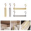 Space Saving Lightweight Garment Rack 6/8 Hooks For Scarves Ties Towels Foldable Storage Solution Closet Essential
