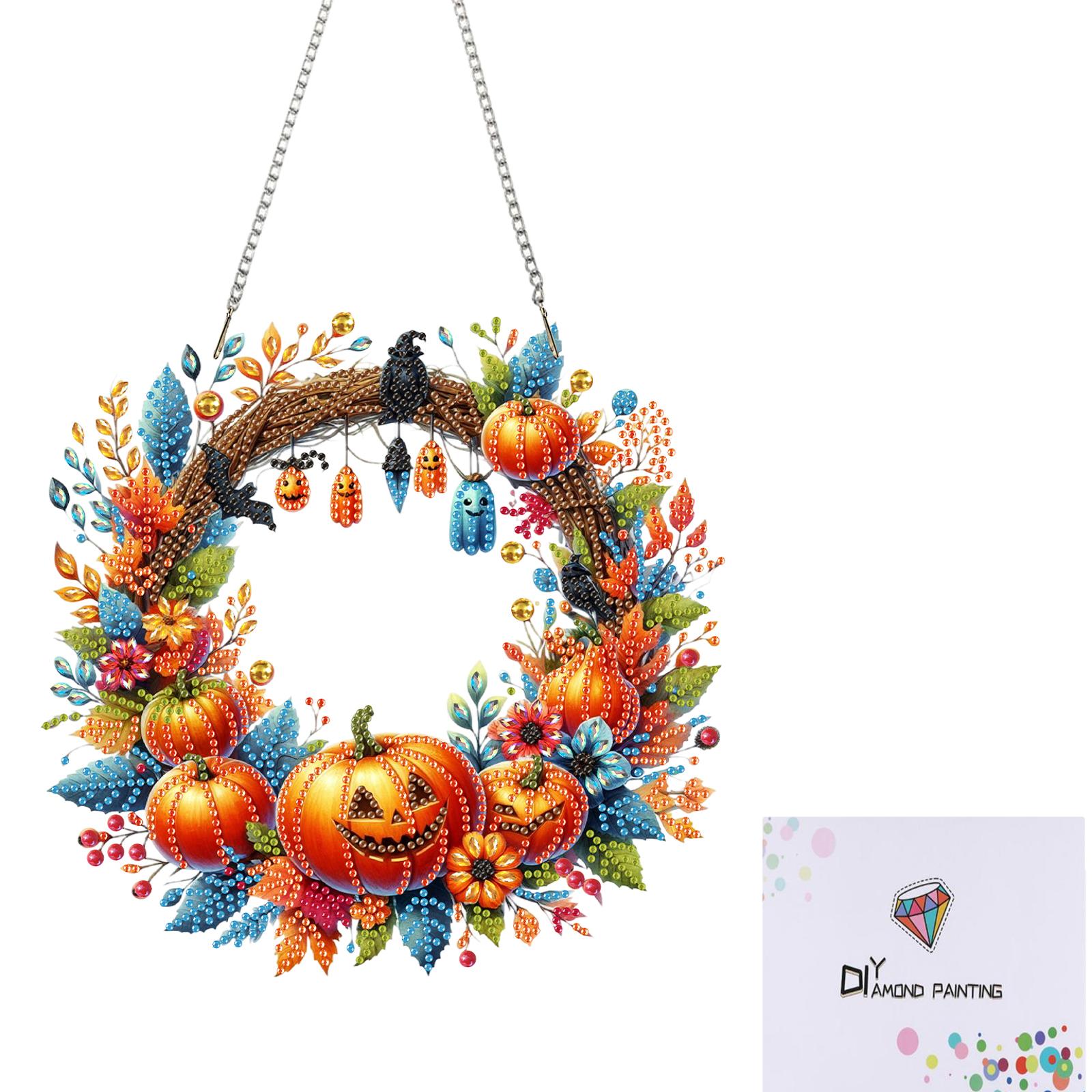 

Diamond Art Window Pendants Acrylic 2D/Flat DIY Rhinestone Diamond Painting Set Diamond Art Pendant Home Wall Decoration Crafts