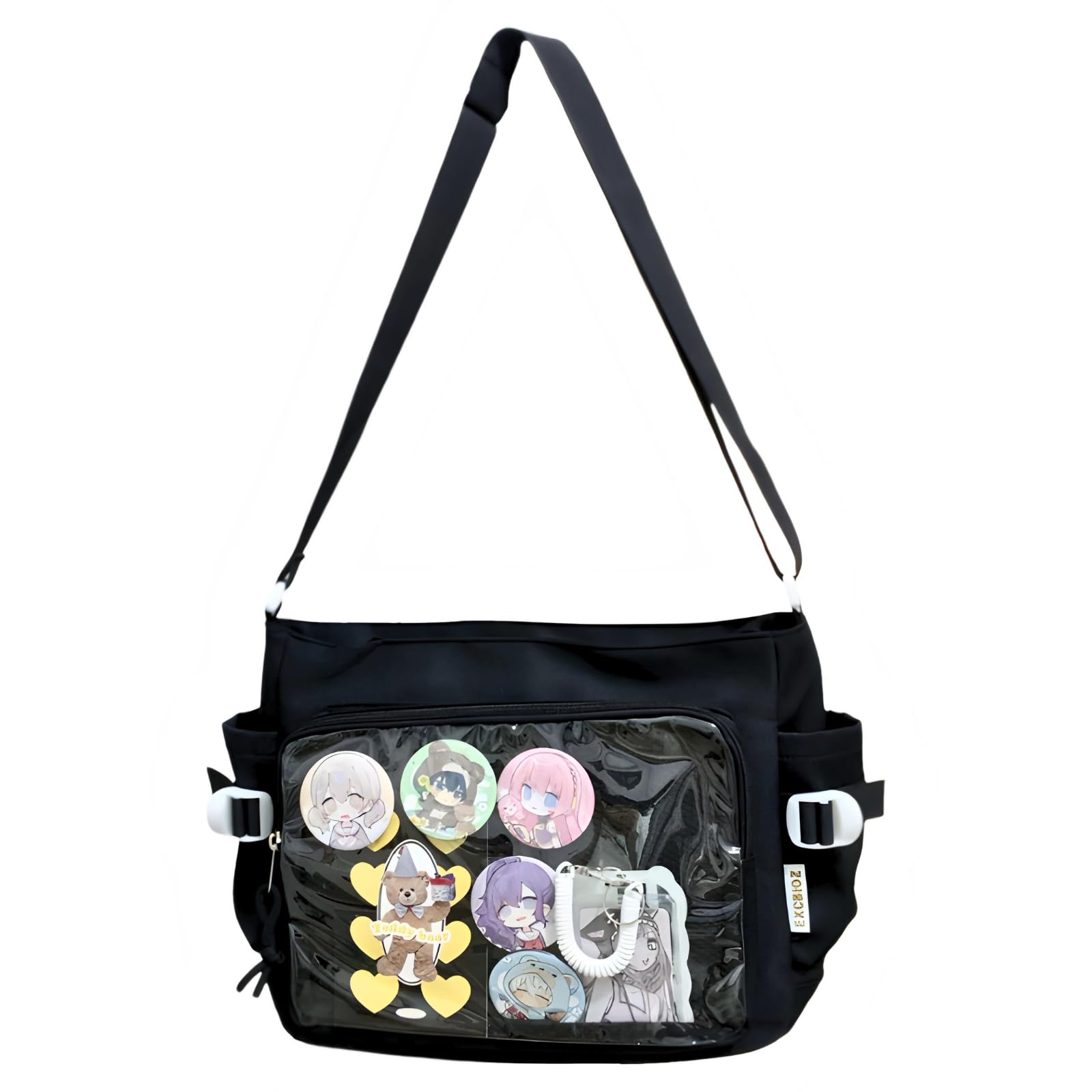 

Harujio Ita Shoulder A4 Cute and Available in Light Plush Toy Includes Sheet Bag, Bag, Size, Transparent, Stylish, Black, White, Red, Blue, Brown, чорний