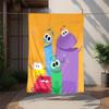 Couverture Flanelle Storybots Douce Chaude Couverture Toutes Saisons, Design pour Camping, Voyage en Voiture, Randonnée Canapé, Lit, Bureau Cadeau Parfait pour Fêtes