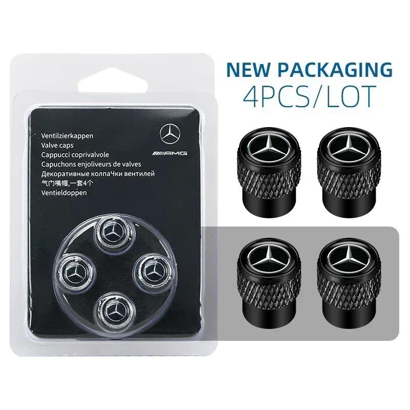 

3D new Car Wheel Tire Valve Caps Protection Cover For Mercedes benz A C E S Class AMG CLA CLS W212 GLC CLK W205 Auto Accessories армия зеленый