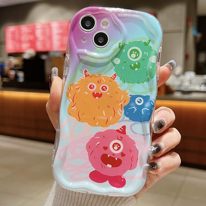 Mielas animacinių filmų minkštas TPU dėklas, skirtas Redmi Note 12 Note 11 Pro Samsung S23 Ultra S24 A53 A52 Realme C53 C55 OPPO Vivo IPhone Infinix Tecno Spark Cover