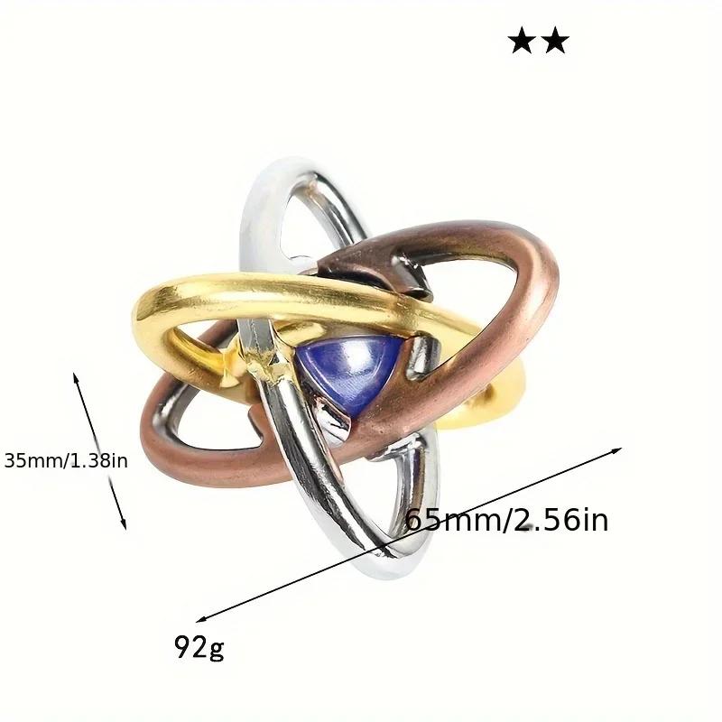 Spike In Cage Rose Clover Key Heart Ocean Magic Puzzle Zinc Alloy Unlock Kongming Lock Magic Alloy  MX059