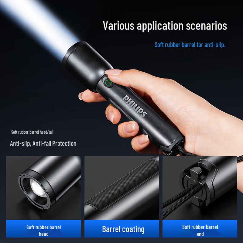 Philips SFL1168 Rechargeable LED Flashlight
