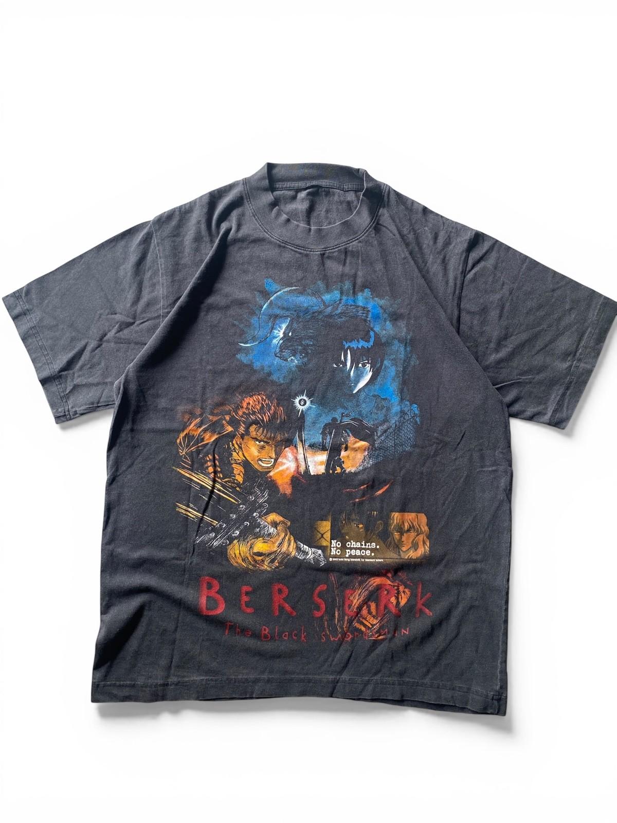 Rare Berserk Anime T Shirt Guts Black Swordsman Graphic Tee Size M S