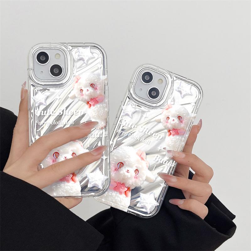 Mobile Phone Cases for iPhone 11 13 XR 15 Pro Max 12 14 Pro Max Case iPhone 16 7 Plus 8 Plus XS Max 6 15 Plus Laser Wave Pattern Anti-drop Waterproof