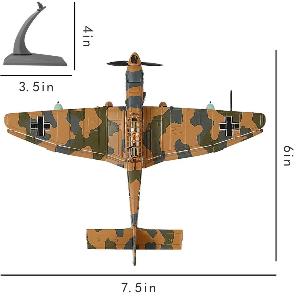 1/72 Ju 87 Stuka Metal Dive Bomber Model German WWII Military Diecast Ground Attack Aircraft Model for Collection or Gift