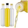 10X DORICA GLASS BOTTLES 500ml CLEAR WITH DISPENSER for olive oil and vinegar 0.5l